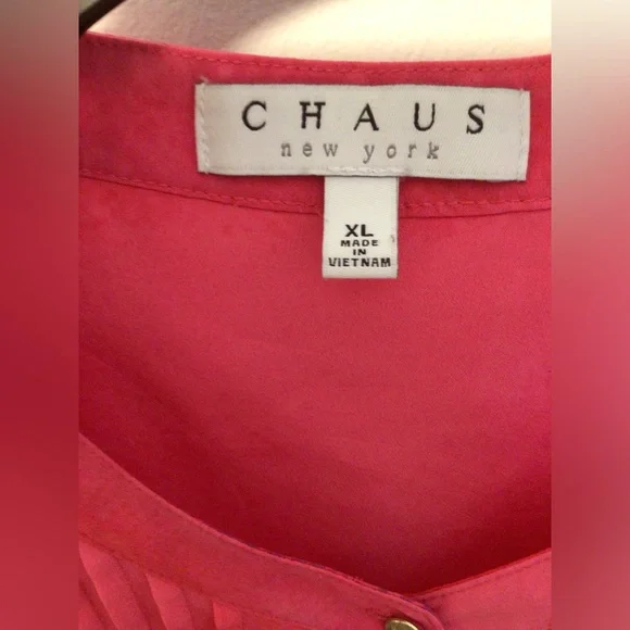 Chaus pink blue tunic blouse size XL - Picture 3 of 5